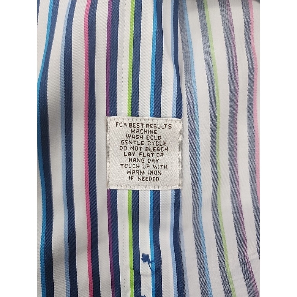 Peter Millar Xl Mens Button Down‎ Long Sleeve Striped Shirt0 - Picture 4 of 11